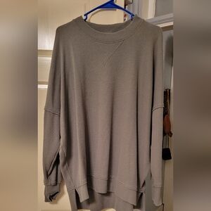 Aerie Women's Oversized Distressed Swearshirt